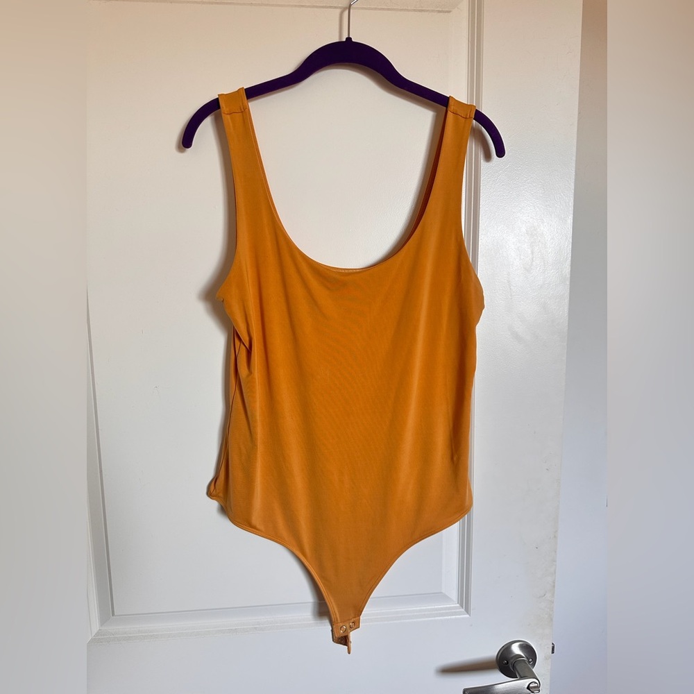 Express Vibrant Orange Kids Bodysuit